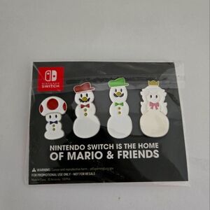 NEW NINTENDO SWITCH SUPER MARIO SNOWMAN PINS
